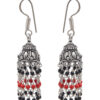Gehna Jaipur Red Jasper & Black Spinel Color Zircon Beads Earring For Girls & Women GE03-1114 - Image 4