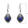 Gehna Jaipur Dumortierite Color Stone Studded Earrings In German Silver  For Girls & Women GE01-1114 - Image 3