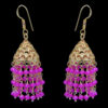 Gehna Jaipur Pink Chalcedony Color Zircon Beads Earring For Girls & Women GE03-1115 - Image 4