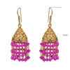 Gehna Jaipur Pink Chalcedony Color Zircon Beads Earring For Girls & Women GE03-1115 - Image 3