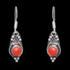 Gehna Jaipur Natural Jasper Color Stone Earrings In German Silver  For Girls & Women GE01-1117 - Image 3