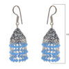 Gehna Jaipur Blue Chalcedony Color Zircon Beads Earring For Girls & Women GE03-1117 - Image 3