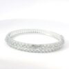 Gehna Jaipur cubic zirconia studded silver plated bracelet For Girls & Women FB-1118