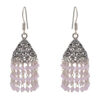 Gehna Jaipur Pink Chalcedony Color Zircon Beads Earring For Girls & Women GE03-1118