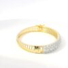 Gehna Jaipur cubic zirconia studded elegant gold plated bracelet For Girls & Women FB-1119 - Image 5