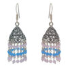 Gehna Jaipur Pink & Blue Chalcedony Color Zircon Beads Earring For Girls & Women GE03-1119