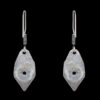 Gehna Jaipur Green Color Quartz Stone Earrings In German Silver  For Girls & Women GE01-1119 - Image 5