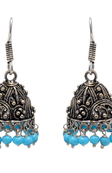 Gehna Jaipur Turquoise Color Zircon Beads Earring For Girls & Women GE03-1120