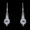 Gehna Jaipur Black Spinel Color Stone Studded Earrings In German Silver  For Girls & Women GE01-1120 - Image 4