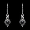 Gehna Jaipur Black Spinel Color Stone Studded Earrings In German Silver  For Girls & Women GE01-1120 - Image 3