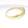 Gehna Jaipur emerald & cubic zirconia studded gold plated bracelet For Girls & Women FB-1121 - Image 5