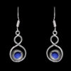 Gehna Jaipur Dumortierite Color Stone Studded Earrings In German Silver  For Girls & Women GE01-1121 - Image 4