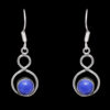 Gehna Jaipur Dumortierite Color Stone Studded Earrings In German Silver  For Girls & Women GE01-1121 - Image 3