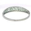 Gehna Jaipur emerald & cubic zirconia studded black polish silver plated bracelet For Girls & Women FB-1122 - Image 4