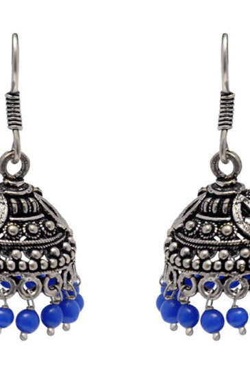 Gehna Jaipur Lapis Lazuli Color Zircon Beads Earring For Girls & Women GE03-1122