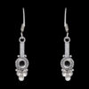 Gehna Jaipur Black Spinel Color Stone Studded Earrings In German Silver  For Girls & Women GE01-1122 - Image 4