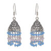 Gehna Jaipur Blue & Pink Chalcedony color Zircon Beads Earring For Girls & Women GE03-1124