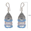 Gehna Jaipur Blue & Pink Chalcedony color Zircon Beads Earring For Girls & Women GE03-1124 - Image 3