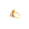 Gehna Jaipur Pink Tourmaline Color Stone & Cubic Zirconia Studded Ring Adjustable Size For Girls & Women FR-1125 - Image 4