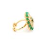 Gehna Jaipur Beautiful Emerald Color Stone & White Topaz Polki Studded Jadau Ring For Girls & Women FR-1126 - Image 3