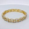 Gehna Jaipur cubic zirconia studded gold plated bracelet For Girls & Women FB-1127 - Image 3