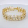 Gehna Jaipur cubic zirconia studded beautifully designed gold plated bracelet For Girls & Women FB-1128 - Image 3