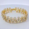 Gehna Jaipur cubic zirconia studded beautifully designed gold plated bracelet For Girls & Women FB-1128 - Image 6