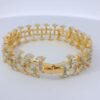Gehna Jaipur cubic zirconia studded beautifully designed gold plated bracelet For Girls & Women FB-1128 - Image 7