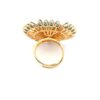 Gehna Jaipur Kyanite Color Stone & White Topaz Polki Studded Jadau Ring For Girls & Women FR-1128 - Image 2