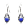 Gehna Jaipur Dumortierite Color Stone Studded Earrings In German Silver For Girls & Women GE01-1128