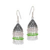 Gehna Jaipur Green & Pink Color Zircon Beads Earring For Girls & Women GE03-1128