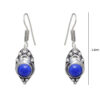Gehna Jaipur Dumortierite Color Stone Studded Earrings In German Silver For Girls & Women GE01-1128 - Image 3