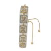 Gehna Jaipur cubic zirconia studded adjustable gold plated bracelet For Girls & Women FB-1129