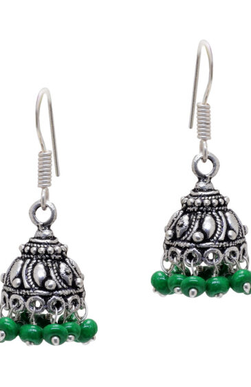 Gehna Jaipur Green Sapphire Color Zircon Beads Earring For Girls & Women GE03-1129