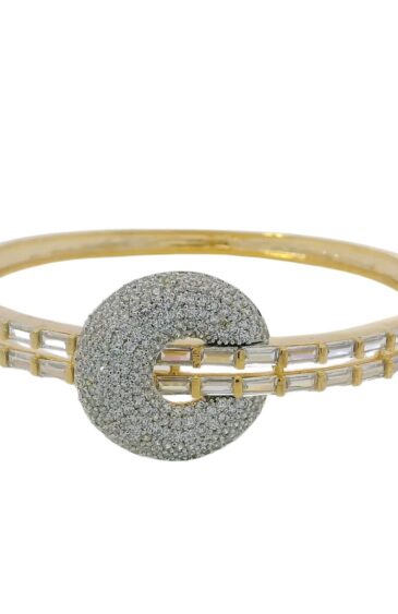 Gehna Jaipur fine quality cubic zirconia studded gold plated bracelet For Girls & Women FB-1130