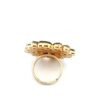 Gehna Jaipur Beautiful Handcrafted White Topaz Polki Studded Jadau Ring With Meena Kari Work For Girls & Women FR-1130 - Image 2