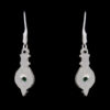 Gehna Jaipur Green Onyx Color Stone Earrings In German Silver  For Girls & Women GE01-1130 - Image 4