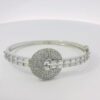 Gehna Jaipur cubic zirconia studded silver plated bracelet For Girls & Women FB-1131