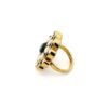 Gehna Jaipur Antique Finish Black Spinel Color Round Shape Stone Studded Jadau Ring For Girls & Women FR-1131 - Image 5