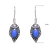 Gehna Jaipur Dumortierite Color Stone Studded Earrings In German Silver  For Girls & Women GE01-1131