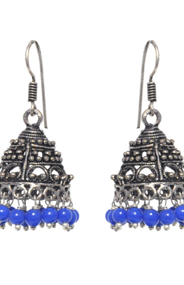 Gehna Jaipur Lapis Lazuli Color Zircon Beads Earring For Girls & Women GE03-1132