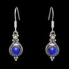 Gehna Jaipur Dumortierite Color Stone Studded Earrings In German Silver  For Girls & Women GE01-1132 - Image 4