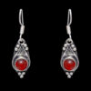 Gehna Jaipur Red Garnet Stone Earrings In German Silver  For Girls & Women GE01-1133 - Image 4