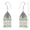 Gehna Jaipur Pink & Green Color Zircon Beads Earring For Girls & Women GE03-1133 - Image 3