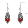 Gehna Jaipur Red Garnet Stone Earrings In German Silver  For Girls & Women GE01-1133 - Image 3