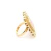 Gehna Jaipur Elegant Morganite Color Stone Carving & White Topaz Polki Studded Jadau Ring For Girls & Women FR-1134 - Image 3