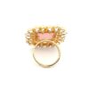 Gehna Jaipur Elegant Morganite Color Stone Carving & White Topaz Polki Studded Jadau Ring For Girls & Women FR-1134 - Image 2