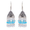 Gehna Jaipur Swiss Blue & Crystal Sapphire Zircon Beads Earring For Girls & Women GE03-1134