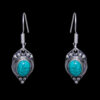 Gehna Jaipur Turquoise Color Stone Studded Earrings In German Silver  For Girls & Women GE01-1135 - Image 4