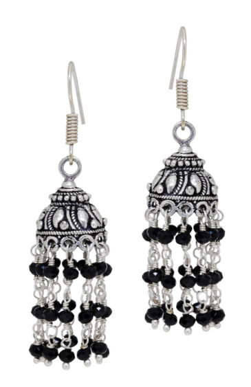 Gehna Jaipur Black Spinel color Zircon Beads Earring For Girls & Women GE03-1136